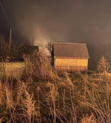 На Волині через пожежу сухої трави ледь не згорів дачний масив