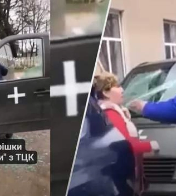 Поліція з&#039;ясовує обставини нападу жінок на авто співробітників ТЦК на Хмельниччині