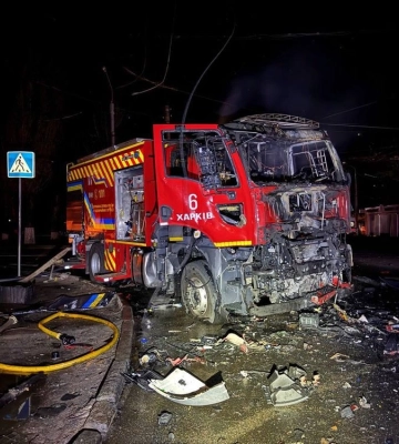 З’явилися фото багатоповерхівки в Харкові, у яку влучив вночі &quot;шахед&quot;