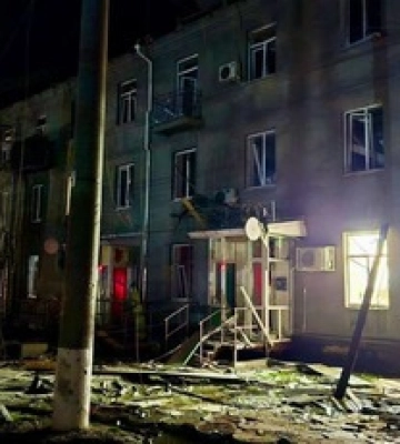 Атака &quot;шахедов&quot; на Харьков: моменты ударов сняли на видео