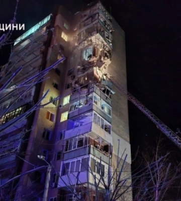 Унаслідок удару «Шахедами» по Харкову троє постраждалих перебувають у тяжкому стані
