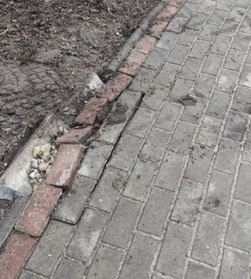 У Сумах при прибиранні торічного листя масово пошкоджено доріжки та клумби: хто буде відшкодовувати ремонт