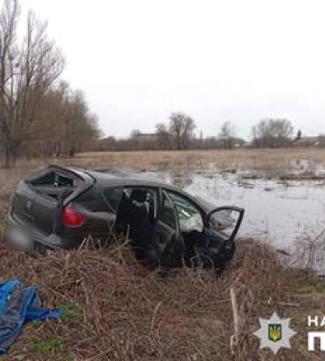 Під Лубнами нетверезий водій злетів з автодороги Київ-Харків