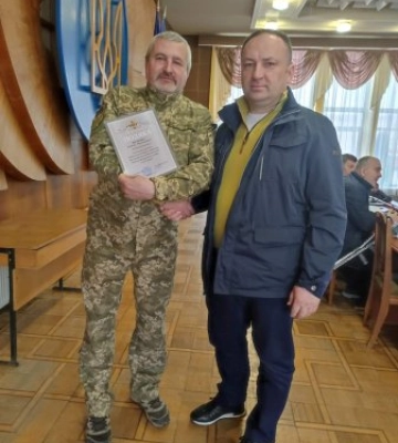 Меценатів Тячівщини відзначено Подяками за допомогу ЗСУ