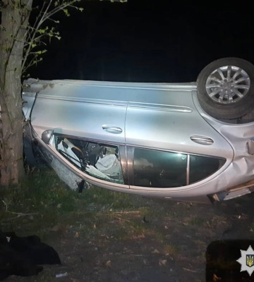 Унаслідок аварії у Смілі автівка з’їхала з дороги та перекинулась: чоловік загинув