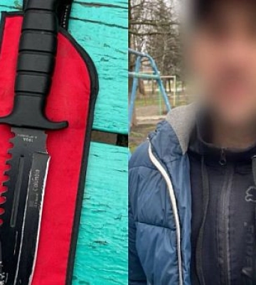 Патрульні Кривого Рогу виявила у містянина предмет, схожий на холодну зброю