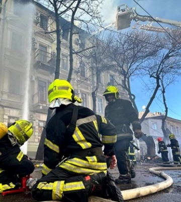 В Одессе во время пожара погиб спасатель
