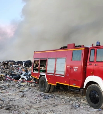Яка ситуація з повітрям на Франківщині через пожежу побутових відходів?
