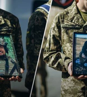 У Києві попрощалися з військовими Сергієм Коновалом і Тарасом Петришиним