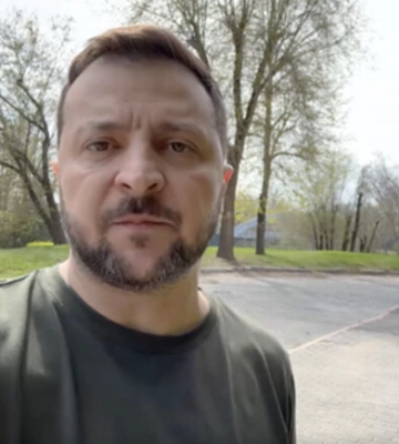 Владимир Зеленский приехал в Харьков и записал там видеообращение