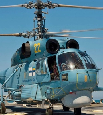 В Крыму уничтожили российский вертолет Ка-27