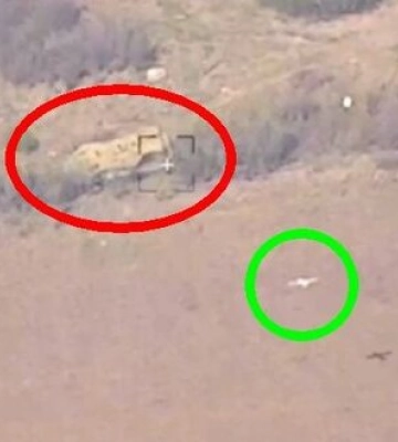Знищення машини комплексу РЕБ &quot;Борисоглєбськ-2&quot; на донецькому напрямку. ВIДЕО