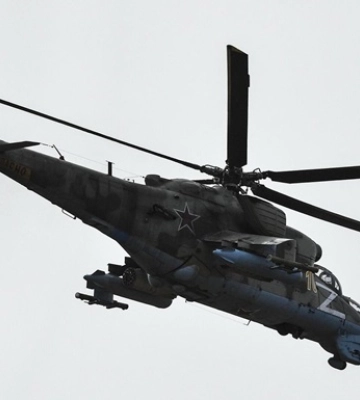 В России заявили об аварии Ми-24 возле Крыма