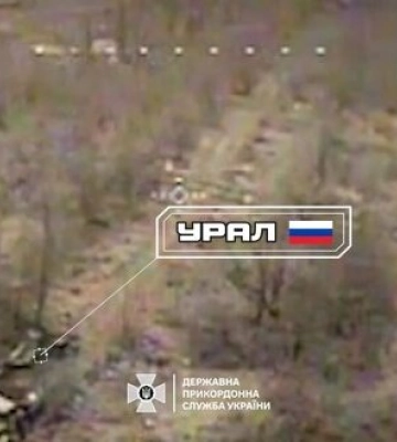 Прикордонники знищили два ворожі &quot;Урали&quot; на Харківщині. ВIДЕО