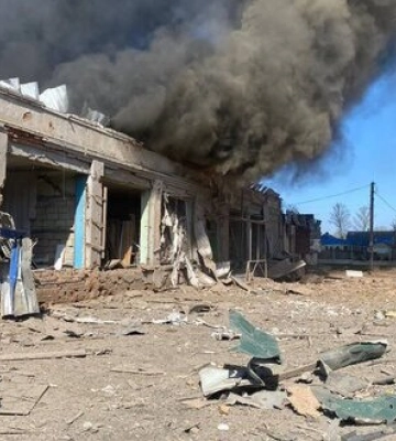 Последствия российского удара по селу Липцы Харьковской области. ФОТОрепортаж