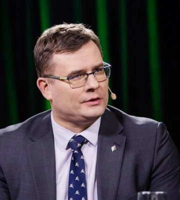 У Києві Зеленський зустрівся із новопризначений міністром оборони Литви у межах його першого закордонного візиту
