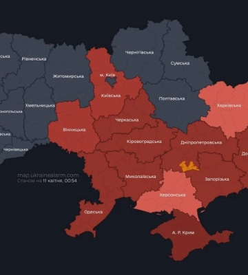 Ударные БПЛА зафиксированы во многих регионах Украины