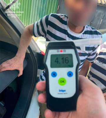 Перевищення норми у 21 раз: у Кропивницькому знайшли п&amp;#039;яного водія