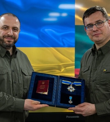 Умєров зустрівся у Києві з новим міністром оборони Литви - говорили про розмінування землі