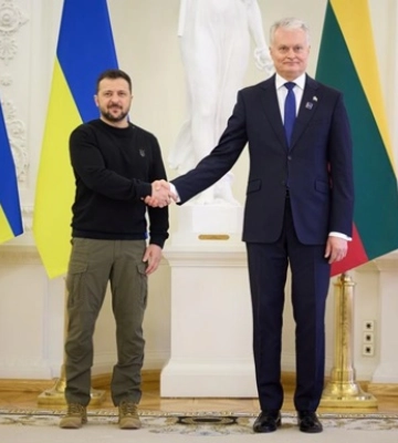 Зеленський провів переговори з Наусєдою у Вільнюсі