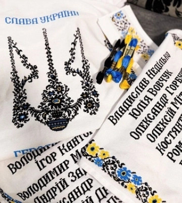 На Волині рідні полеглих Захисників вишивають 20-ти метровий Рушник Пам&amp;#039;яті