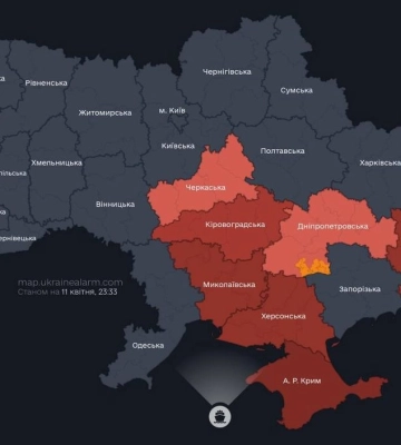 БпЛА вражеских сил были обнаружены во многих регионах Украины
