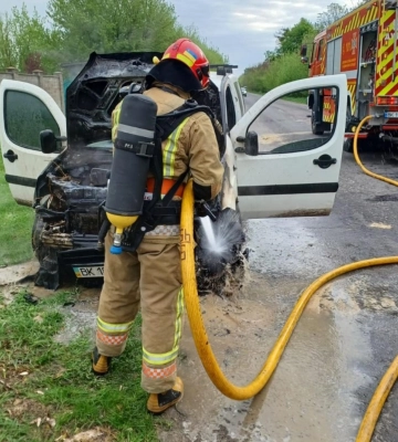 На Дубенщині горів автомобіль