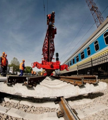 На Закарпатті змонтували перші 20 м євроколії Чоп-Ужгород