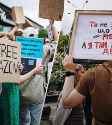 &quot;Поверніть захисників Маріуполя – живих і полеглих&quot;: у Києві пройшла акція на підтримку азовців