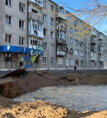 Россияне ударили по центру Славянска. ВИДЕО+ФОТО