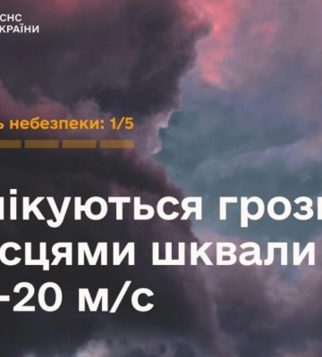 В Украине ожидаются грозы: в каких областях синоптики прогнозируют ухудшение погодных условий