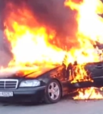 У Шацьку на Волині горіла автівка