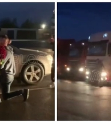 Під Луцьком далекобійник оригінально попросив руки і серця у коханої (відео)
