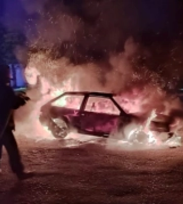 У Первомайську на Миколаївщині горів автомобіль