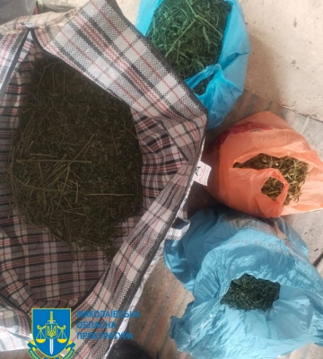 Мешканцю Первомайська повідомлено про підозру у сберіганні марихуани на понад мільйон гривень (ФОТО)