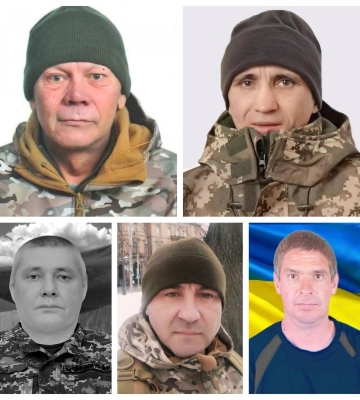 П`ятеро воїнів з Рівненщини доєдналися до Небесного війська