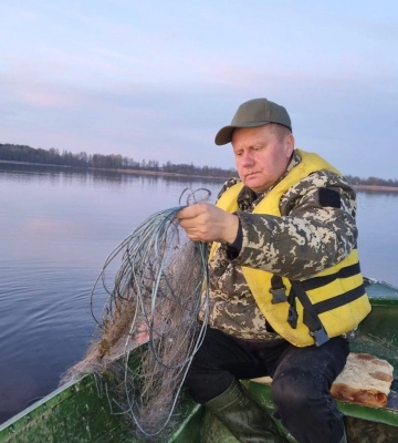 На Волині за тиждень екологи вилучили 1,5 кілометра риболовних сіток