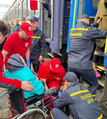 Четвертий евакуаційний потяг прибув з Донеччини на Рівненщину