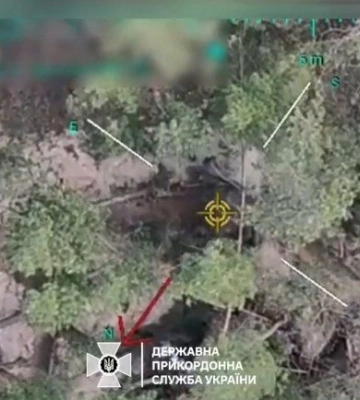 На Харківщині українські прикордонники дроном знищили позиції російських окупантів