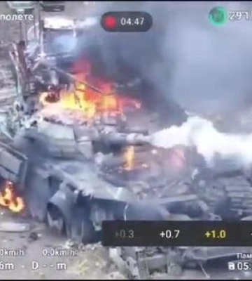 Тероборонівці знищили російський танк Т-90, оснащений мінним тралом і &quot;мангалом&quot;. ВIДЕО
