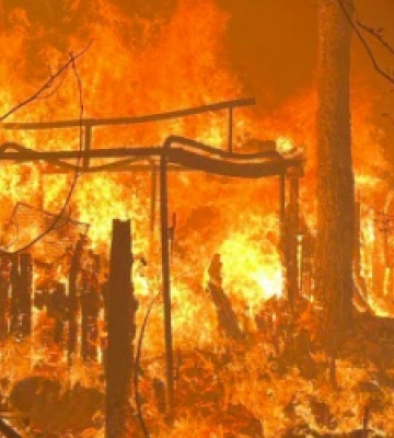 Під час пожежі у Новояворівську ледь не згоріли 4 будівлі