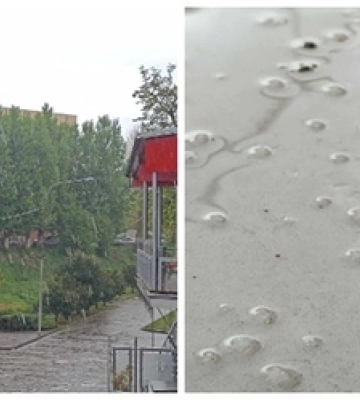 Луцьк засипало крупним градом 