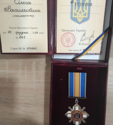 Батькам загиблого Героя з Волині вручили орден «За мужність» III ступеня