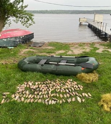На Днепровском водохранилище нарушитель наловил рыбы на 280 тысяч гривен убытков