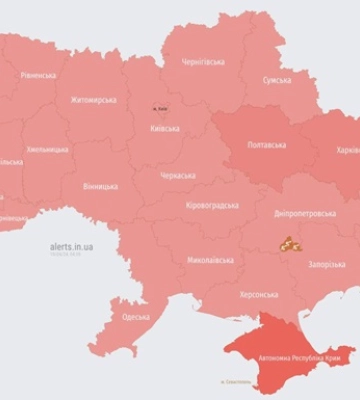 Всю Україну охопила повітряна тривога