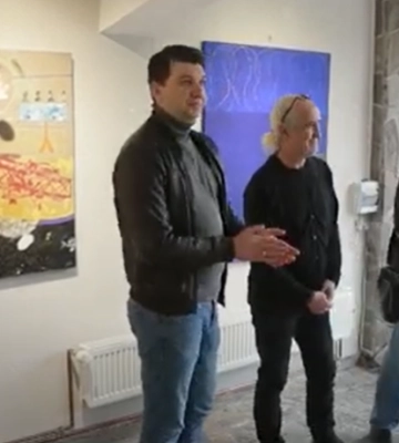 Закарпатський художник-абстракціоніст Сергій Біба презентував виставку робіт «Не без назви»