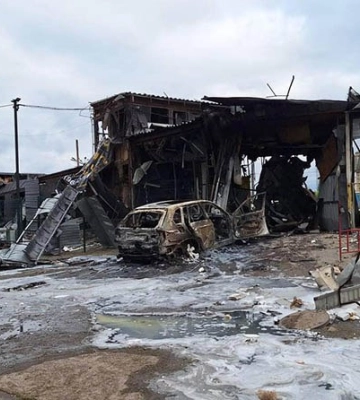 Ракетна атака на Дніпро: на автовокзалі повністю зруйновано СТО