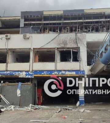 У Дніпрі внаслідок ракетного удару серйозно постраждав Центральний автовокзал