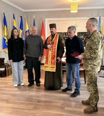 Батьку загиблого захисника з Одещини вручили орден «За мужність» III ступеня