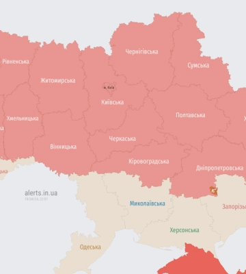 Повітряна тривога у сусідніх зі Львівщиною областях